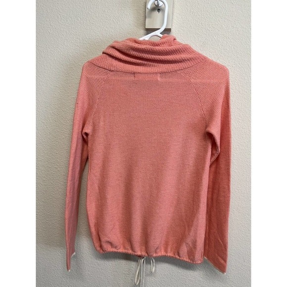 Anthropologie Sparrow Wool Blend Cowl Neck Long Sleeve Sweater Size XS Coral - Picture 5 of 10
